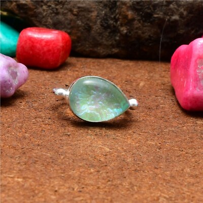 Fine Australian Triplet Opal Gemstone 925 Sterling Silver Handmade Ring All Size