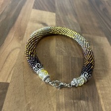 Handmade Snake skin gold brown Bacelet python...