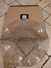 Centro tavola IVV Home & table piatto diametro 41 cm decoro foglia oro