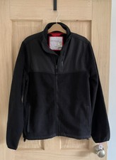 New Fleece Teddy Jacket Jumper Size Xs 8 Black Aeropostale Warm Cosy Zip Collar