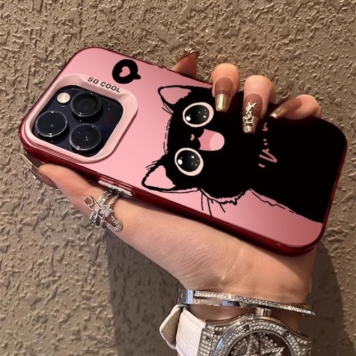 Phone Case for Apple Iphone 16 15 Pro Max Plus Cover Happy Black Cat Shell New - 第 11/23 張圖片