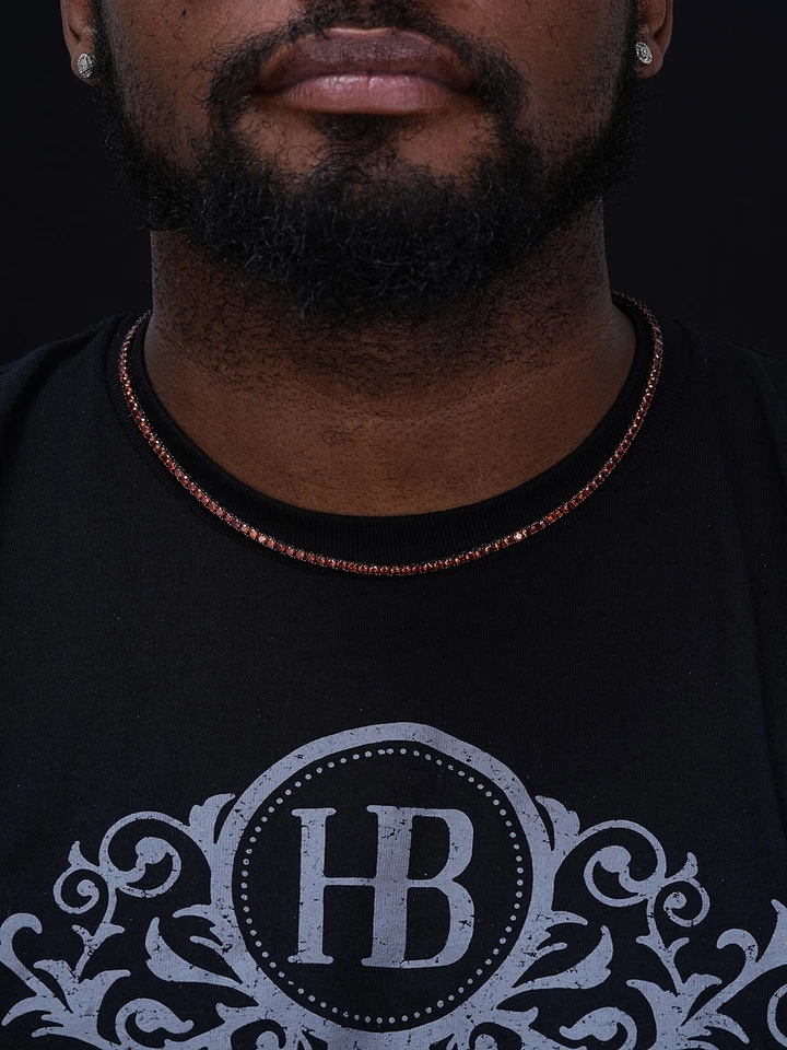 Cadena de tenis real 925 plata esterlina roja circonita cúbica collar 3 mm helado 16-28" helado Foto 3 de 4