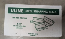 New!  ULINE 1⁄2" OPEN METAL STRAPPING Seals For Steel Straps 1000/Box S-827