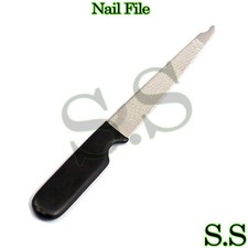 Nail File Stainless Steel With Black Coated Manicure Pedicure B-701