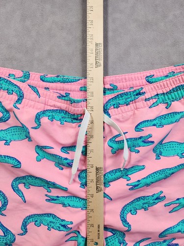 Chubbies Pantalones Cortos para Sudar Para Hombres Medianos Rosa Estampado de Cocodrilo Cordón Cintura Traje de Baño - Imagen 4 de 13