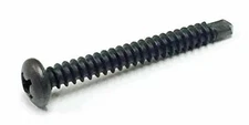 1 1/2" Pan Head Screw #8 Self-Tapping Black Oxide- 500PK