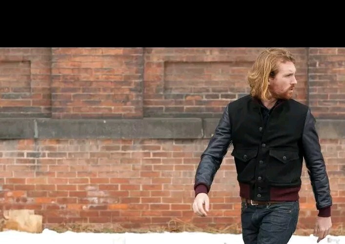 Perfecto BRAND /Stun RARE Schott NYC NAVY-leather& Wool Jacket