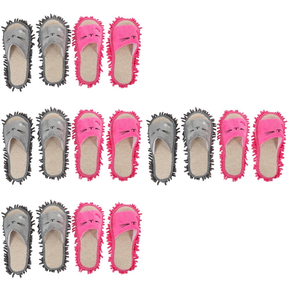 APL 8 paia di ciabatte mop scarpe per la pulizia del pavimento ciabatte dolci