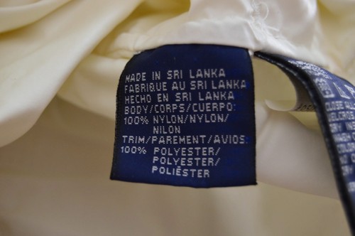 Giacca Hilfiger Vintage Uomo TOMMY JEANS Bianca Frangivento Cerniera Spell Out Large - Foto 4 di 12