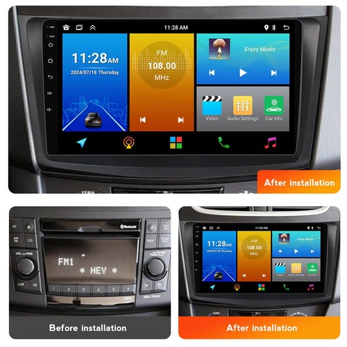 9"Android 13 Autoradio GPS SAT Navi WIFI DAB Carplay For Suzuki Swift 2011-2015 - Picture 2 of 12