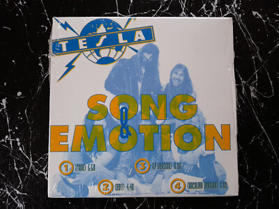 TESLA - Song & Emotion * 1992 * rare US - PROMO ONLY - Cardstock Sleeve + lyrics