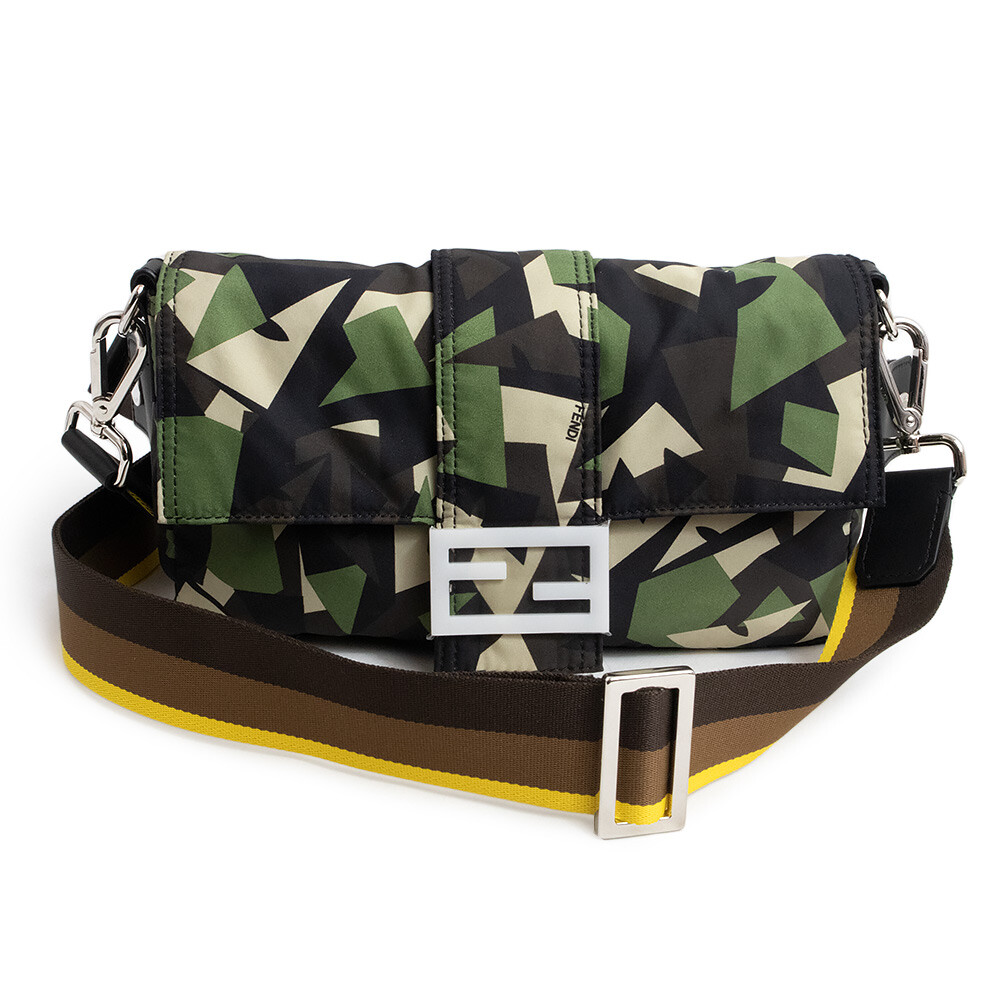 FENDI Baguette Belt Bag in Camouflage Nylon 7VA472