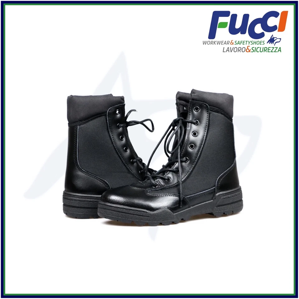 Vantech Anfibi Stivali Magnum da lavoro Uomo Donna Boot Militari Made in Italy - Immagine 2 di 4