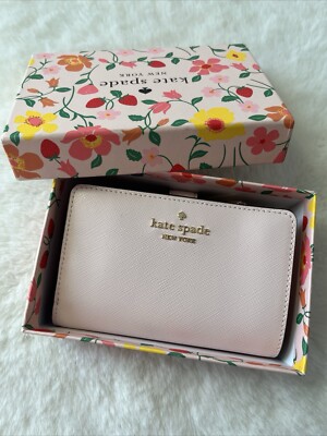 NWT Kate Spade Madison Boxed Strawberry Garden Medium Compact