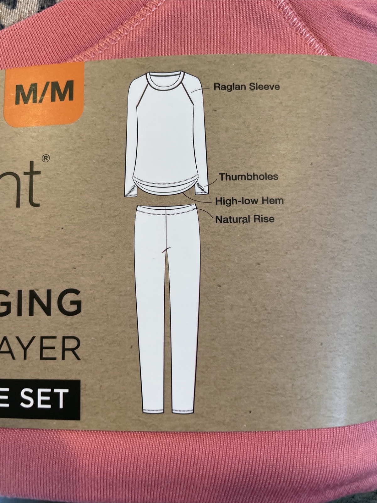 Womens Med Climate Right Cuddl Duds Crew Neck Legging Brushed Jersey