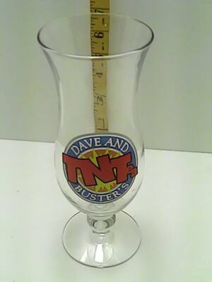 Dave and Buster's TNTea Drink Glass 8'' Tall