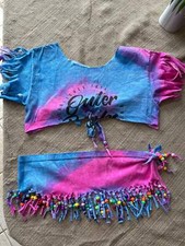 Belly dance top and hip scarf - Childs