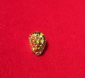 Authentic 14KT GOLD PLATED LION CHARM PENDANT - 2514