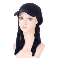 Scarf Cap Baseball Cap Turban Hat Sun Hats Headscarf Solid Color Classic Women