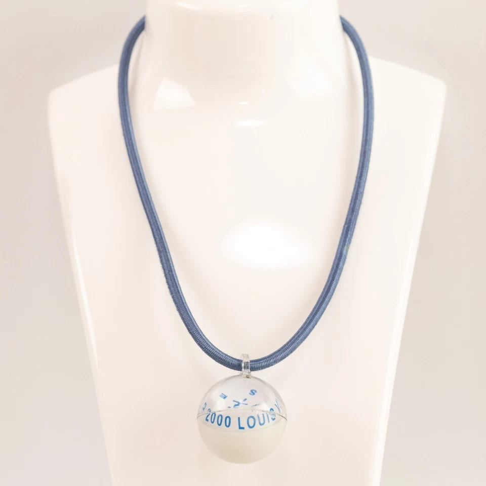 LOUIS VUITTON Vuitton Cup 2000 Brújula Gargantilla Collar Accesorios con Caja [S] Foto 3 de 4