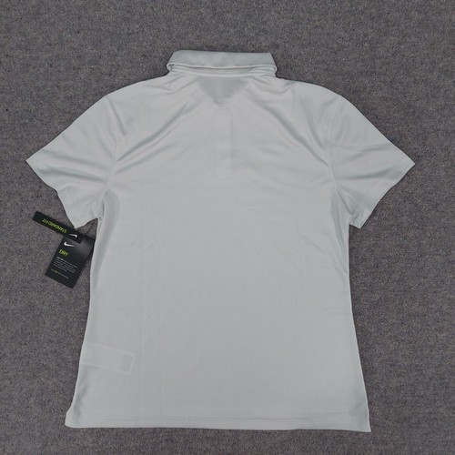 Nike Victory Texture Polo Shirt Womens Medium White Dri-Fit Breathable Golf New - Picture 16 of 21