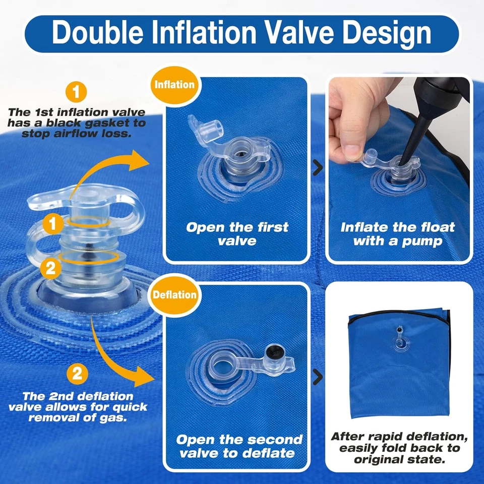 Balsa flotadora para perros - Flotador inflable para nadar para perros para verano (patas) Foto 3 de 4