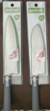 GoodCook Chef's Knife 8 inch & Santoku Knife 7 inch , One Each, By Bradshaw NEW