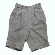 Vintage Mid Century Gray Wool Shorts Lord  Taylor