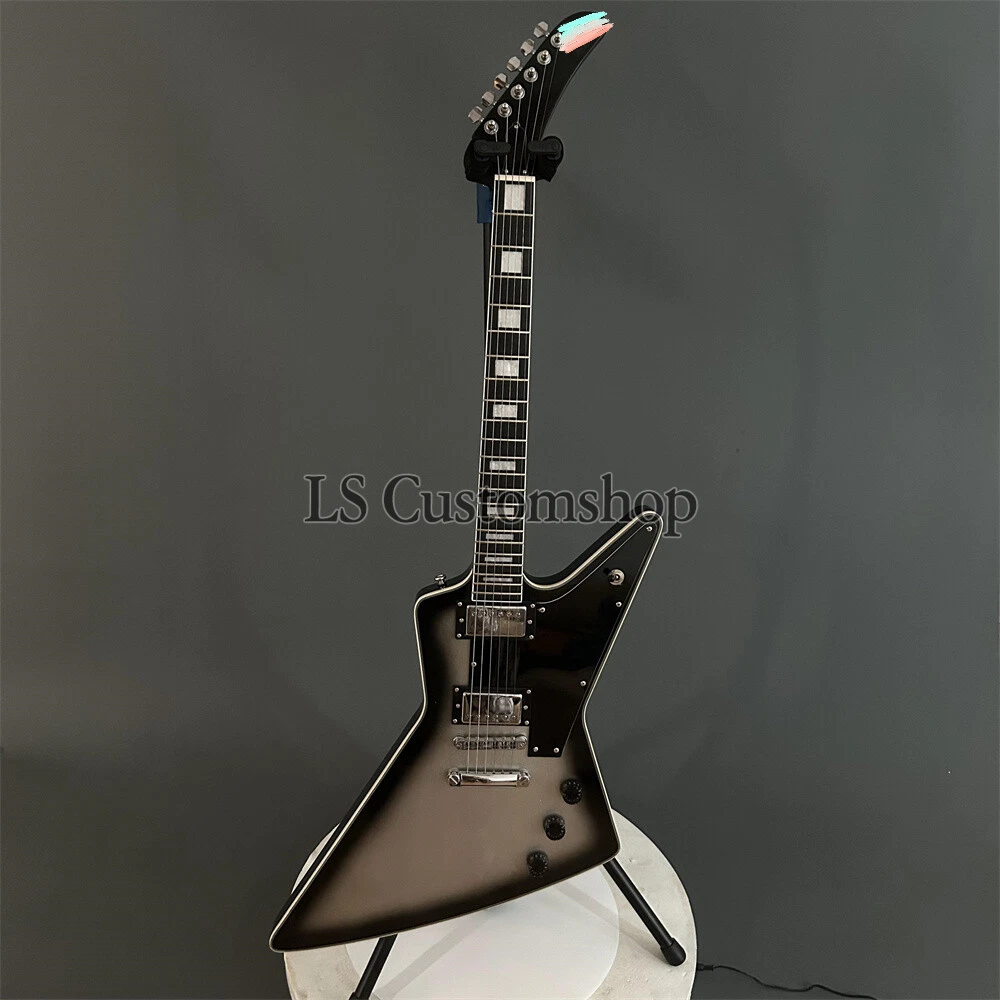 Factory Custom Silverburst Explorer Electric Guitar Rounded Fret