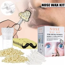 Nose Hair Removal Wax Beard Kit Nasal Ear Hairs Effective Painless For Women/Men