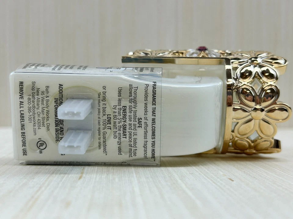 Bath & Body Works Rose Gold Flowers gems Wallflowers Plug in Fragrance Diffuser - Image 4 of 4