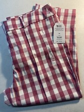 Womens Time And Tru Capri Rosiest Rouge SZ 14 New Small Flaw From Hanger See Pic