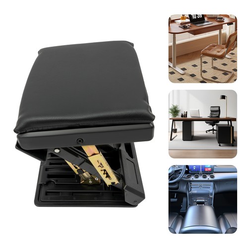 Ergonomic Foldable Footrest Adjustable Height&Angle Footstool Portable Foot Rest - Picture 6 of 16