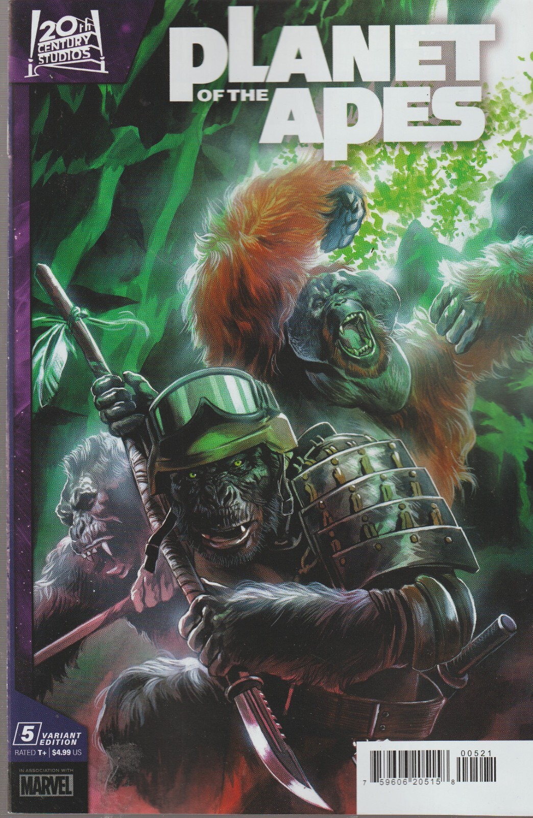 MARVEL COMICS PLANET OF THE APES #5 OCTOBER 2023 MASSAFERA VARIANT 1ST PRINT NM