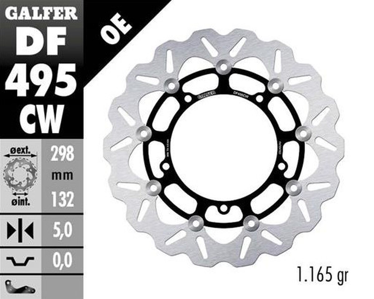 Disque de frein avant pour moto Yamaha FZ6 Fazer 2004-2007 et XJ6 Diversion