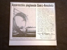 Advertising era collectors camera Goerz Anschutz bicycle