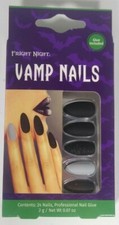 Fright Night Press On Vamp Nails 24 Nails With Glue Halloween Cosplay