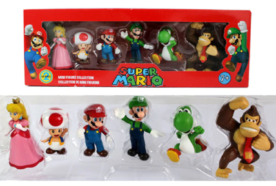 SUPER MARIO MINI FIGURE COLLECTION SET, (6 FIGURES) SERIES 2