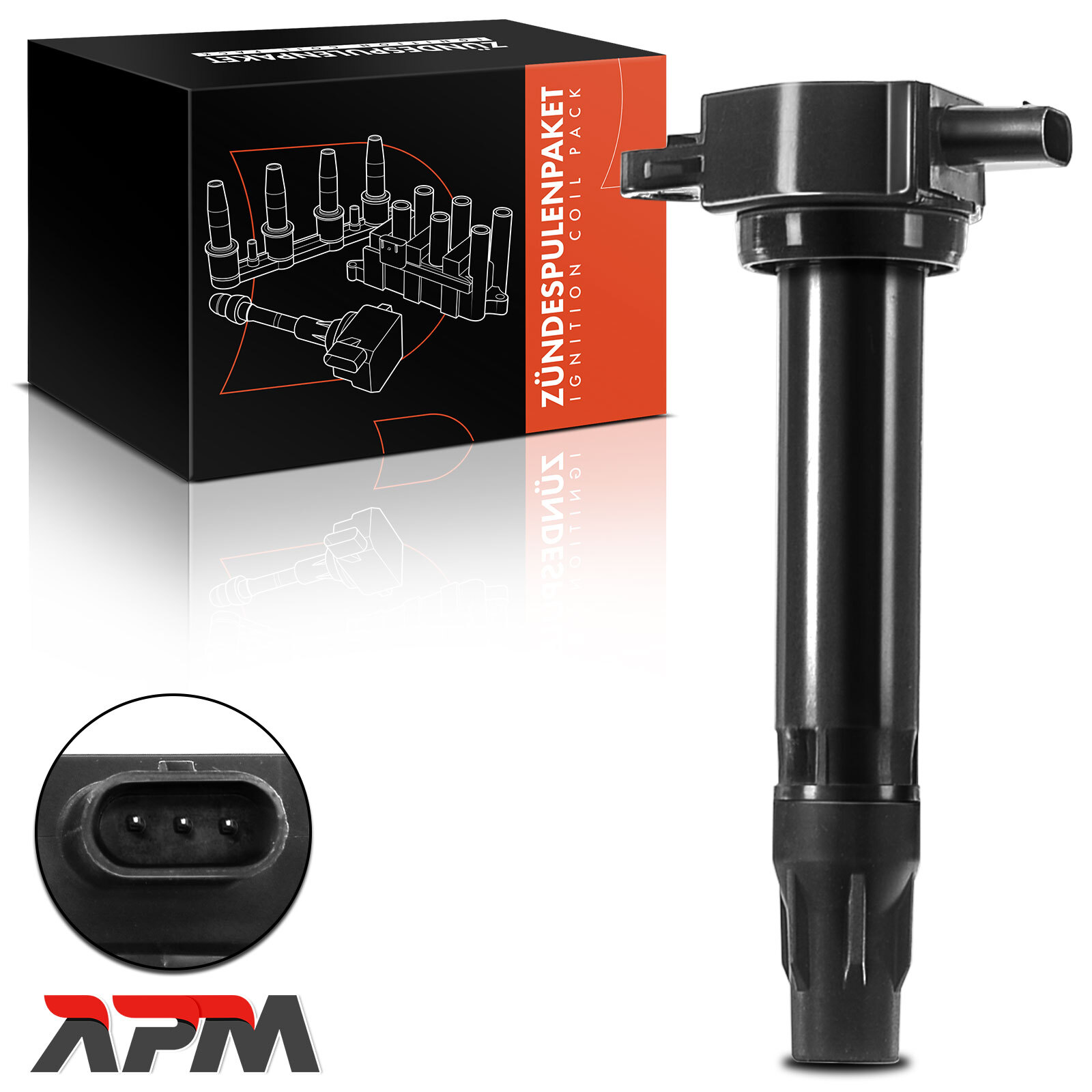 Bobine pour Jeep Compass et Dodge Caliber 1.8L-2.4L en résine époxy noire