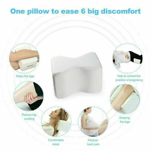 Memory Foam Leg Pillow Knee Sleeping Cushion Support Between Side - Picture 4 of 4