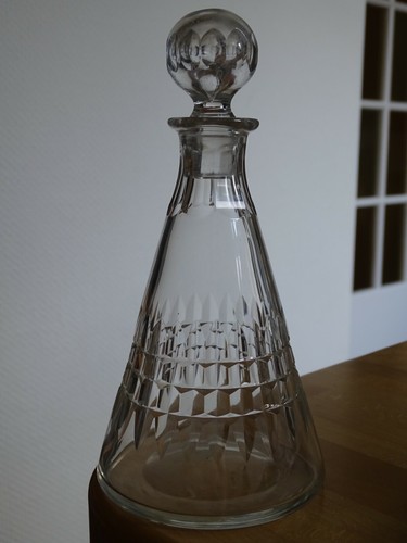 VAL SAINT LAMBERT ANCIENNE CARAFE A LIQUEUR MODELE ESNEUX CRISTAL - Picture 7 of 8