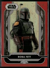Star Wars Topps Chrome 2024 Card Costco Super - Red /5 - Boba Fett