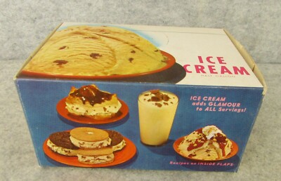 Vintage 1968 Fouse's Black Walnut Advertising Cardboard Ice Cream
