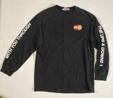 Vintage Mood Swings Face Adult Humor Long Sleeve T Shirt Mastercard Parody Large