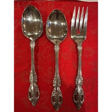 Vintage Oneida Michaelangelo Stainless Serving Spoons and Fork