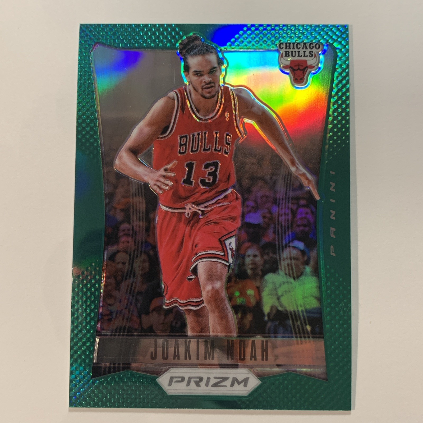 2012-13 Panini Prizm GREEN PRIZM #114 Joakim Noah Chicago Bulls (1st year PRIZM)