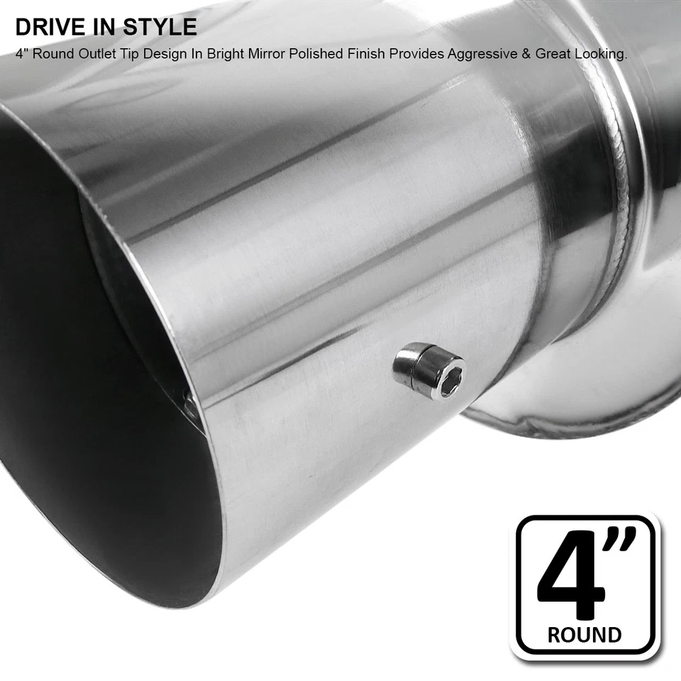 Fits 1995-1998 240SX S14 3" Catback Exhaust System Muffler Tip Kit 95-98 Foto 4 de 4