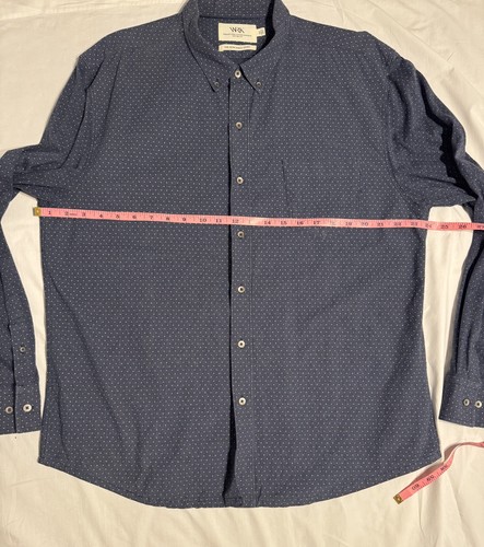 Camisa WRK The Reelaborada Para Hombres 2XL Lunares Abotonada Manga Larga Informal - Imagen 4 de 10