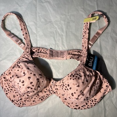 Bali Mulit Color Women's Leopard Spotted Bra Sz 34B