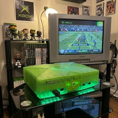 Original Microsoft Xbox Crystal Edition Console